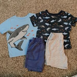 Lot of Boys 24 month 2T Shark Outfits